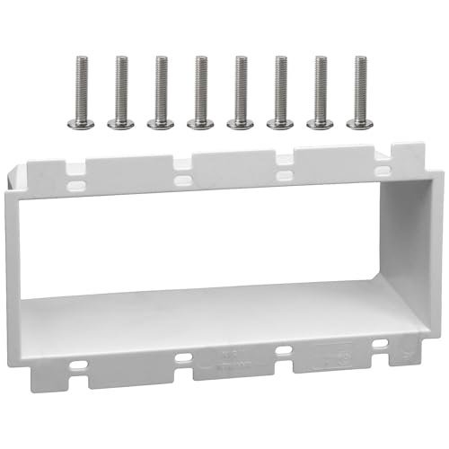 4-Gang BE4 Non-Metallic Electrical Power Outlet Box Extender(ETL Listed),Gang Box Extender for Power Switch Receptacles Accessories,Fire Rated for 2 Hours,1-Pack