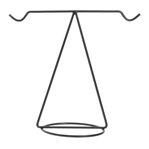 CTIRCHIU Black Metal Jewelry Organizer Stand for Women Necklace Hanging Display Rack Earring Holder Jewelry Display Tower for Bedroom Vanity Table