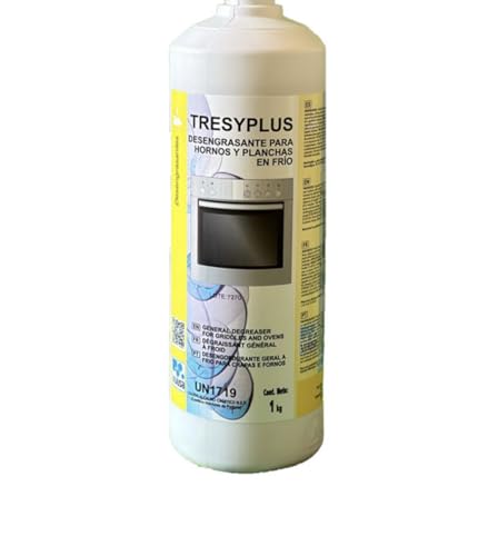 BALSAT Tresyplus Desengrasante en Frío para Hornos y Planchas, Elimina Grasa y Residuos de Alimentos, 1 kg