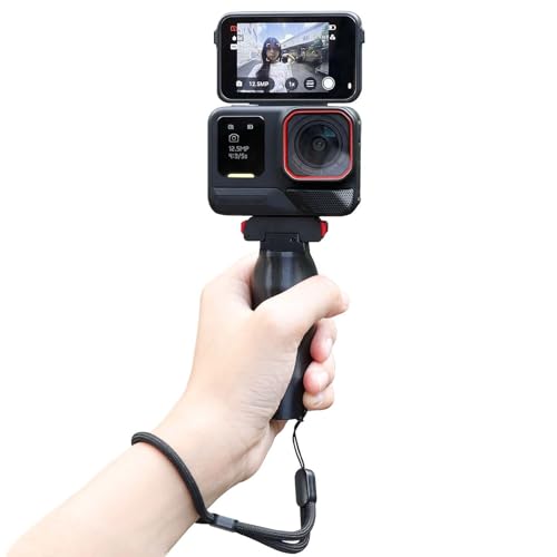 Image of Shockproof Quick Release Stand Ergonomic Handle Grip for Action Camera Multiple Angled Adjustable Lightweight Stabilizer