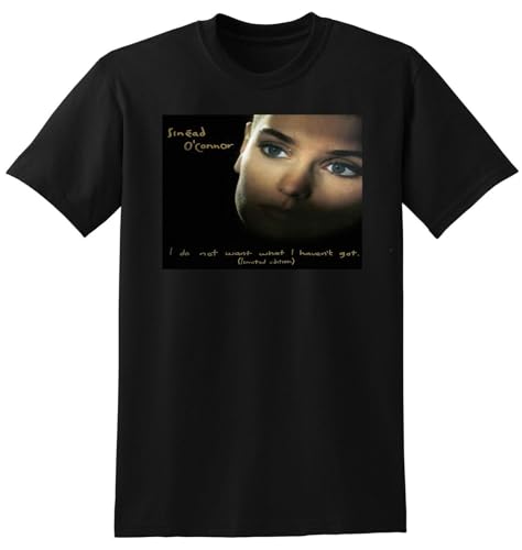 ddAWESDXZ Sinead O'Connor T Shirt i do Not Want What i Havent Got Black, Preto, Médio