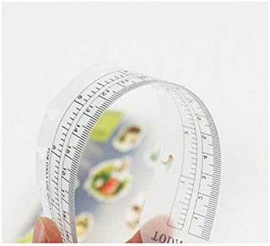 SUPERTOOL Notebook Binder Ruler A5 6-Ring Page Marker Ruler Black Plastic Filofax A5 Ruler for Journal Magazine Notebook (Clear, 1Pcs)