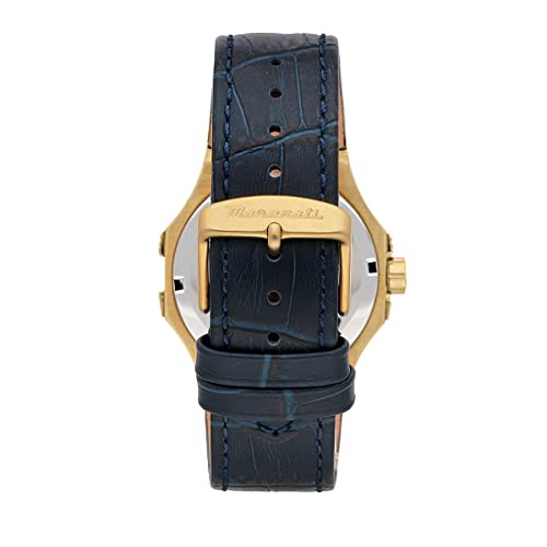 Maserati Men's Potenza R8851108035 Blue Leather Quartz Fashion Watch