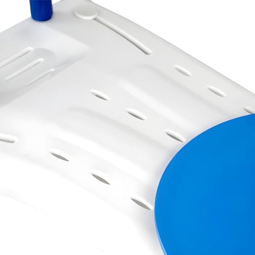 Mobiclinic®, Asiento Bañera, con Asiento Giratorio 360º, Océano, de Agarre, Ligero, Adultos, hasta 100Kg, Blanco y Azul - imagen 6