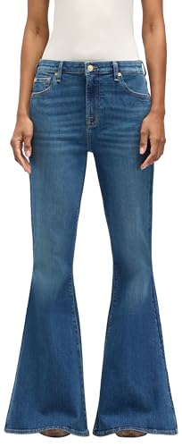 Jean 7 For All Mankind Bell pour femmes coupe évasée bleu moyen