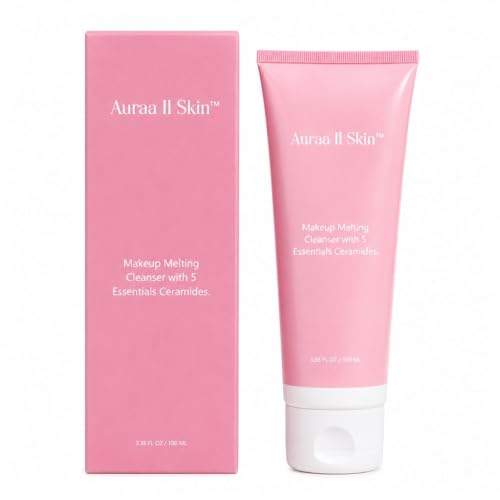Image of Makeup Melting Cleanser with 5 Essential Ceramides for Deep Cleansing & Makeup Removal | Hydrating Face Cleanser for Waterproof Makeup, Dirt & Excess Oil | Gentle for Dry & Sensitive Skin | 100ml
