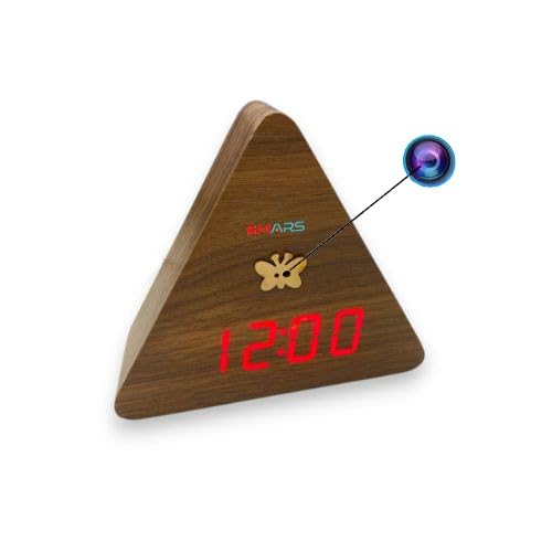 smars Digital Table Clock mini WiFi Security Camera | 1080P FHD Audio Video Live Recorder | LED Display | 32GB Inbuilt Storage for Office & Home use-image-6