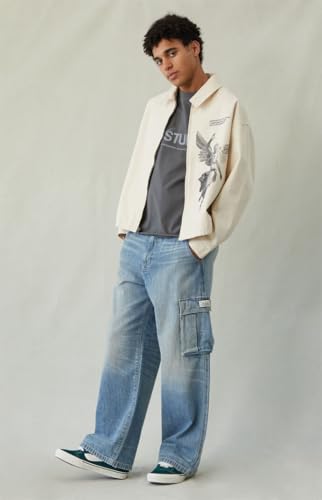 PacSun Men's Blake Extreme Baggy Jeans Cargo Medium Blue Tint3