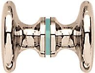 C.R. LAURENCE SDK100BR CRL Brass Traditional Style Back-to-Back Shower Door Knobs