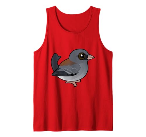 Cute Cartoon Dark-eyed Junco (Gray-headed) Birdorable Bird Tank Top