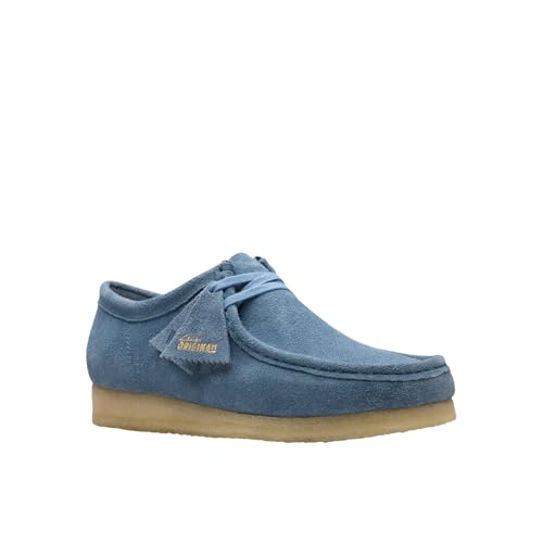 Image of Clarks - Mens Wallabee Shoe, Color French Blu, Size: 11.5 M US