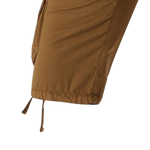 Short cargo sólido para hombre con múltiples bolsillos miniatura 5