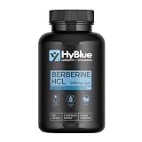 HyBlue Berberina 1000mg Pura Alto Dosaggio 180 Cps, 2x500 mg, Fino 6 Mesi