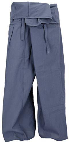 GURU SHOP Thai Fischerhose aus Baumwolle, Loose fit Wickelhose, Weite...