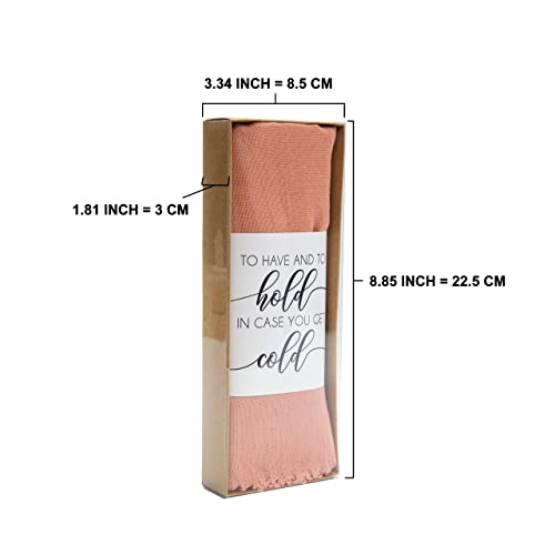 Pashmina Shawls and Wraps for Wedding, Pashmina Shawls and Wraps for Evening Dresses, Shawl Wraps Scarves for Women, Wedding Favors Gifts for Guests in Bulk, Bridal Shawl, Bridesmaid Gift (Rose Gold)2