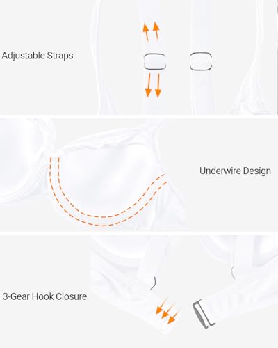 Image of Women Underwire Bikini Tops - Push Up Swim Top Only Bra Padded Bathing Suit Top 2025 Swimsuit Tops
