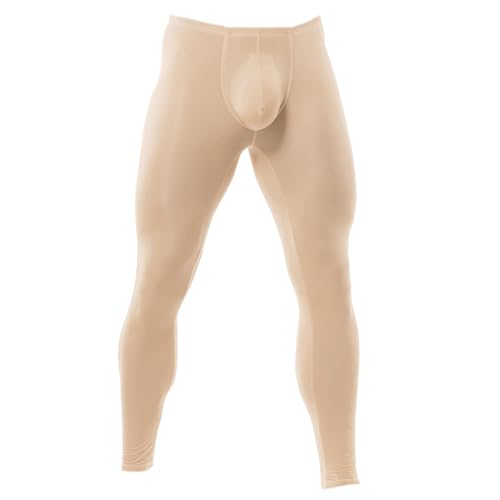 QiaTi Men's Tight Long Underwear Sexy Long Pants Soft Compression Leggings4