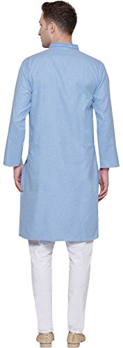 Maple Clothing Cotton Embroidered Men's Kurta Pajama Set India Clothes3