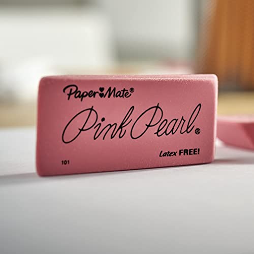 Paper Mate Erasers | Pink Pearl Large Erasers 12 Count - Image 2