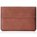 Price comparison product image MoKo 13-13.3 Inch Laptop Sleeve Case Compatible with MacBook Air 13-inch Retina, MacBook Pro 13", Dell XPS 13, Samsung Notebook 13.3" PU Leather Envelope Case with Document Pocket, Brown