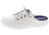Sperry Women's Crest Vibe Mule Canvas Sneaker, White, 7.5 M US