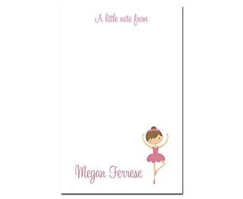 Personalized Ballet Notepad, Custom Ballet Teacher Gift, Ballerina Notepad, Dance Teacher Gift, Choreographer Gift