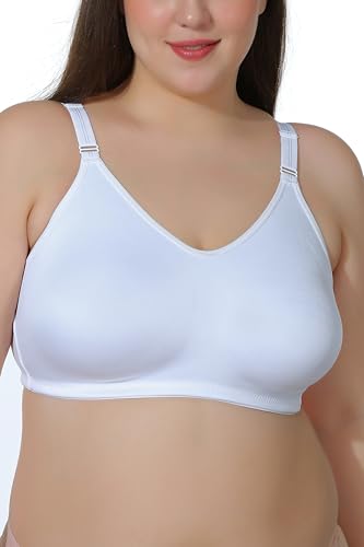 Image of MAROON Cotton Satin Blend Seamless Non Padded Non-Wired Full Coverage Women Minimizer Bra