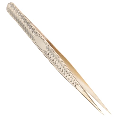 Healeved Professional Eyelash Tweezers Stainless Steel Lash Clamp Makeup Kit Lash Applicator Tool for Women Men