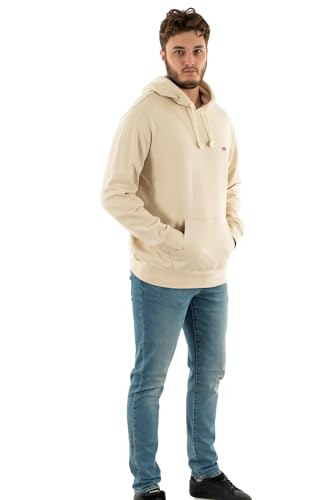 Levi's New Sweatshirt Sudadera con capucha Hombre,Fog , L