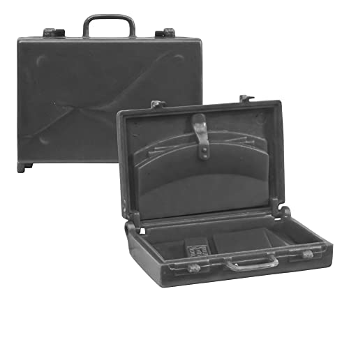 Set of 3 Black Briefcases for Wrestling Action Figures2