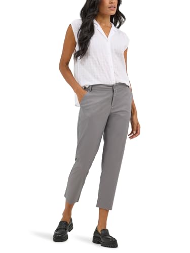 Lee Women's Wrinkle Free 23" Capri Pant, HD Lee Gray, 16 - image 2