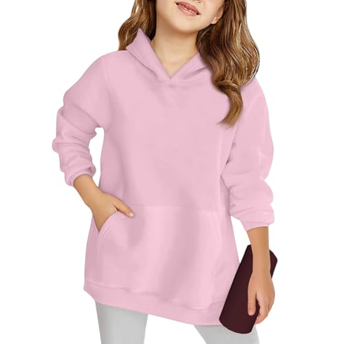 Hoodies For Teen Girls Aesthetic Long Sleeve Tops For School Pullover Sweatshirt 2-9 Years Kids Cozy Clothes