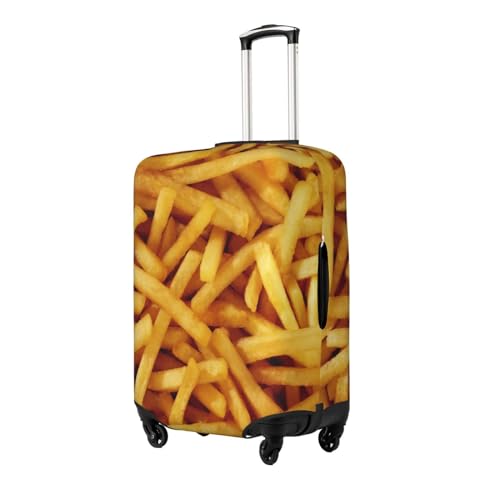 Suitcase Covers For Luggage Golden French Fries Delicious Elastic Stretch Luggage Cover Protector (For 18-32 Inch Suitcase)2