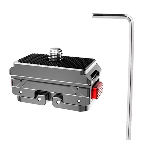 Support en aluminium à dégagement rapide robuste avec vis 6,35 mm anti-vibration