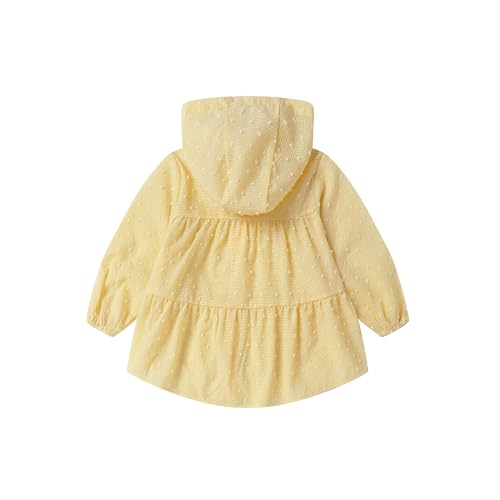 Mud Kingdom Girls Hooded Jacket Ultra Thin Lightweight Sun Protection Ruffle Outerwear Cute Polka Dots2