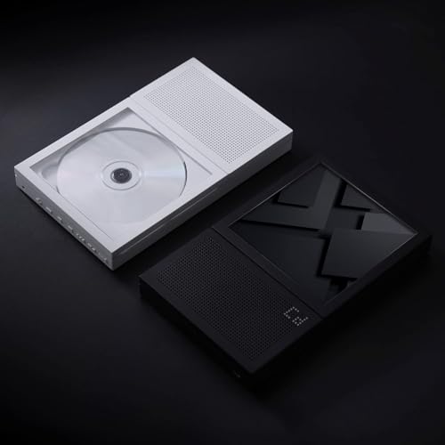 Image of [ km5 ] Rechargeable CD Player with Bluetooth [ Instant Disk Audio CP2 (White) ] Hi-Fi Audio Portable CD Player for Car