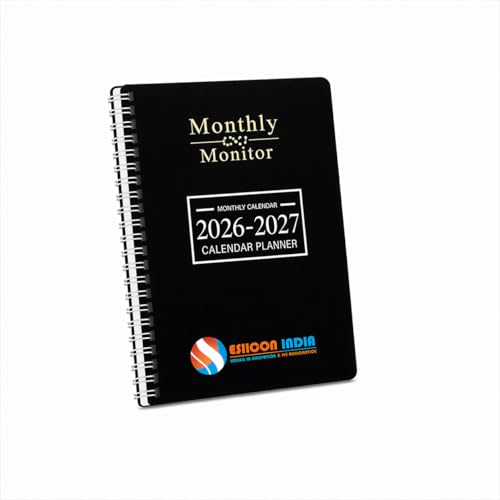 Eshcon [2026-2027] Monthly Spiral Planner Monitor Habit Traker & ...