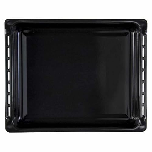 CHEFZOCO Bandeja para horno, Fuente para horno, Bandeja esmaltada Horno, Bandeja modelo 82405902, Compatible con Teka HA830, HC490, S2K, 370 mm profundo x 460 mm ancho