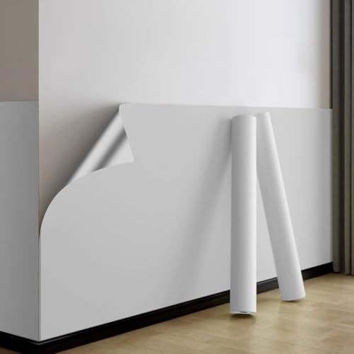 MUMUXIAO Papel tapiz autoadhesivo impermeable para encimeras y cajones de gabinetes, 40 x 200 cm, color liso (gris claro)