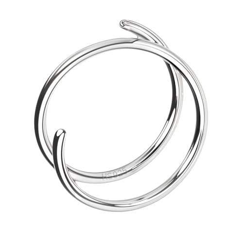 HighSpark 925 Silver Nose Ring for Women | 92.5 Sterling Silver & Stunning Shine | Lovely Gift for Women & Girls – Lined HighSpark 925 Silver Nose Ring for Women | 92.5 Sterling Silver & Stunning Shine | Lovely Gift for Women & Girls – Lined