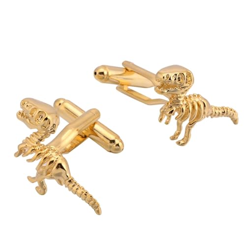 Mancuernillas para hombre de diseño clásico en latón miniatura 3