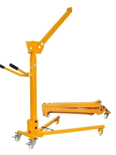 icVantA Mobile Small Crane, Hand-cranked Electric Folding Portable Crane Frame, Household Vehicle-Mounted Lifting Hoist (Color : 200kg Electric Set) (300kg Only Rack)