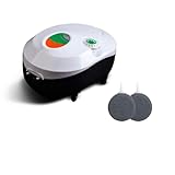 Aire de alta eficiencia STONE: bomba de aire El oxígeno es un rendimiento estable, es ideal para el tanque de peces pequeños y de tamaño medio más oxígeno. Con un buen difusor de aire, pone fuera de una buena variedad de burbujas a un ritmo bastante bueno, lo que hace que su pescado, betta o camarones encanta.