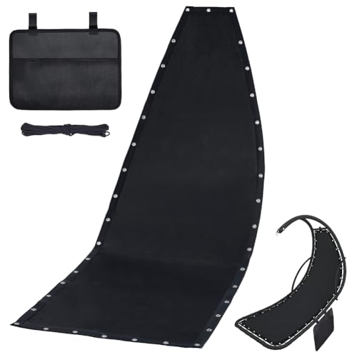 PH PandaHall Kit de repuesto para silla colgante de malla y cuerda, tela de reparación para silla de salón colgante, tumbona con una bolsa de almacenamiento colgante para tumbona exterior e interior