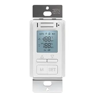 Smart Humidity Sensor Switch with LCD Display for Bathroom and Garage