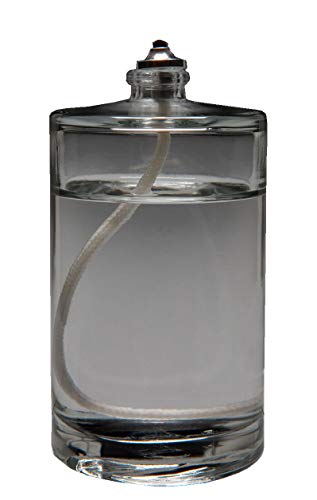 4 Stück Nachfüllbare Öllampe aus Glas 100 ml | Petroleumlampe | Glaskerzenhalter | Garten Haushalt Dekoration | Öllampe für drinnen | Home...