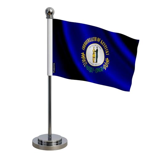 Drapeau Bureau Kentucky 14x21cm en polyester de table résistant