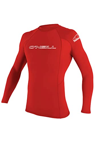 Image of O'Neill Men's Basic Skins Long Sleeve Rashguard, UPF 50+ Sun and Rash Protection for Surfing and All Outdoor Activities