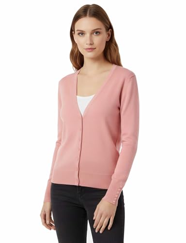 Image of Allsense Women's Long-Sleeve V-Neck Cardigan Sweater | Button Down, Lightweight Soft Knit