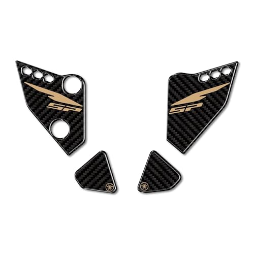 labelbike - Autocollants 3D Moto Seuil de Porte Protection e Décoration in Résine compatible avec Honda Hornet 1000 2025 Couleur Or